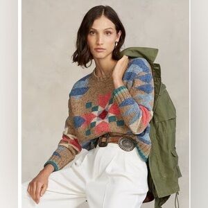 Polo ralph Lauren southwestern box cut sweater